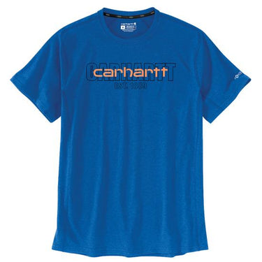 Carhartt Force® Relaxed Fit Midweight Short-Sleeve Logo Graphic T-Shirt (Light Huron Heather) Size 3XL