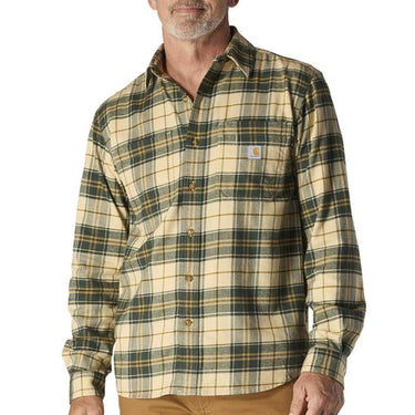 Carhartt Rugged Flex™ Relaxed Fit Midweight Flannel Long-Sleeve Plaid Shirt () Size S