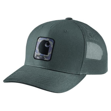 Rugged Flex® Twill Mesh-Back Camo Patch Cap (Gravel)
