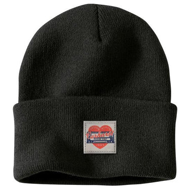 Carhartt Women's Knit Heart Patch Beanie (Black)