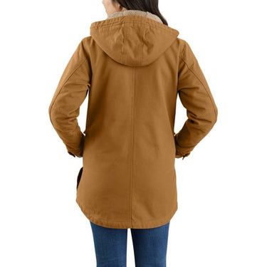 Carhartt Women's Loose Fit Weathered Duck Coat (Carhartt Brown) Size L