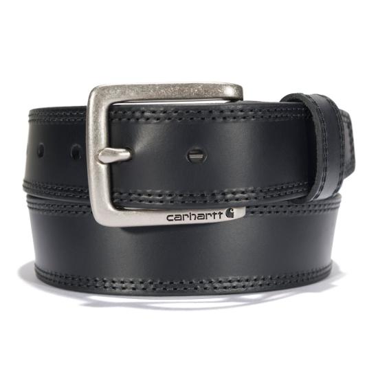 Carhartt 44 Engraved Leather Buckle Belt - Black