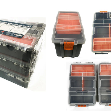 Sona Enterprises 4-Piece Plastic Storage Box Set