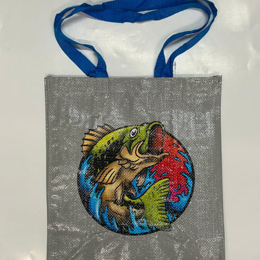 15.5" X 13.5"x7" BAG BASS LOGO