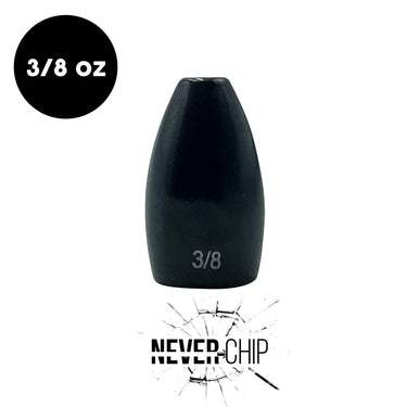 Woo! Tungsten Never Chip 3/8oz Tungsten Flipping Weight 3ct