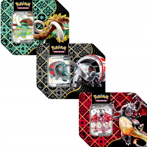 Pokemon TCG Scarlet and Violet Paldean Fates Iron Treads Tin