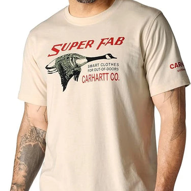 Carhartt Relaxed Fit Lightweight Short-Sleeve Fab Graphic T-Shirt (Oat Milk) Size 3XL