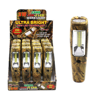 Max Force 200 lumens Camouflage LED Work Light Flashlight (Sold Separately)