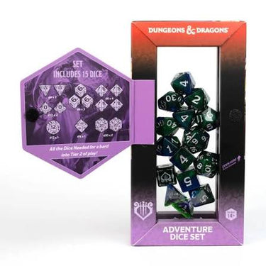 Sirius Dice: Dungeons & Dragons Adventure Dice Set - Bard - Blue (Refresh)