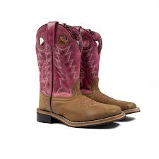 Smoky Mountain Girl's Tracie Western Boot (Brown/Pink) Size Girl's 3 1/2