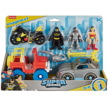 Imaginext Dc Super Friends Batman Gift Set with Wonder Woman and Cyborg