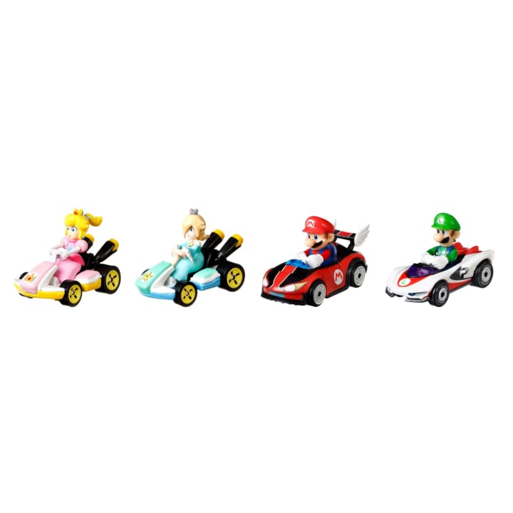 Load image into Gallery viewer, Hot Wheels Mario Kart Vehicle 4-Pack
