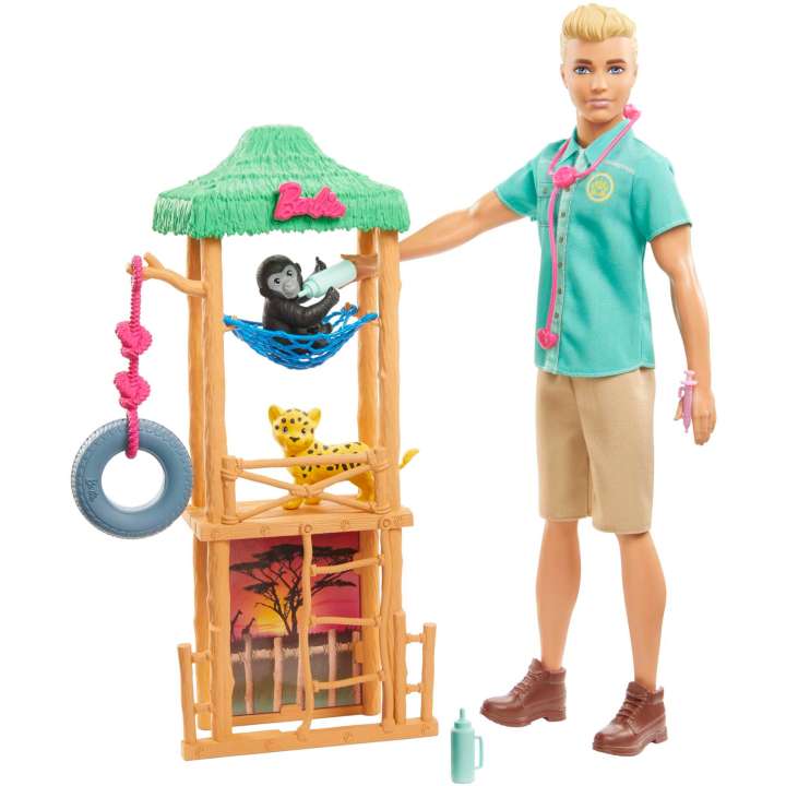 Load image into Gallery viewer, Ken Wildlife Vet Playset
