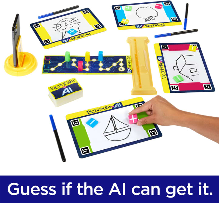 Load image into Gallery viewer, Pictionary vs AI Family Game For Kids And Adults And Game Night Using Artificial Intelligence
