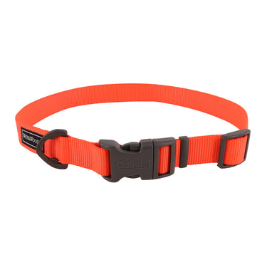 Coastal Water & Woods® Adjustable Dog Collar (Safety Orange) Size 14-20"