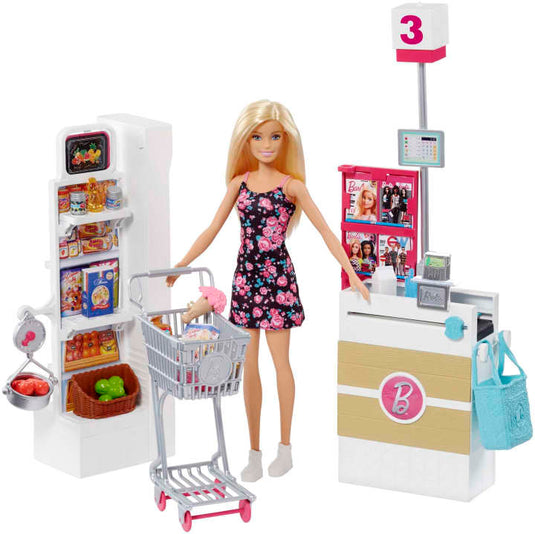 Barbie Doll And Supermarket Playset