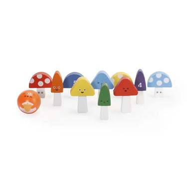 Kidoki Kikkerland It's a Strike! Mini Mushroom Bowling