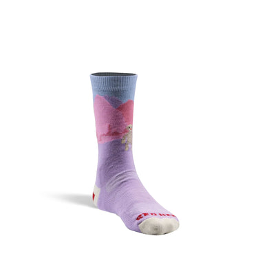 Fox River Kid's Monkey Business Lightweight Crew Hiking Sock (Lavender) Size L