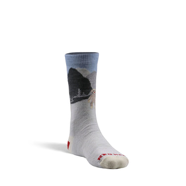 Fox River Kid's Monkey Business Lightweight Crew Hiking Sock (Sterling) Size S