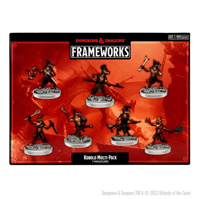 D&D FRAMEWORKS: KOBOLDS - UNPAINTED AND UNASSEMBLED