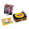 Fisher-Price Rockin' Record Player toy turntable with record sleeves and storage rack