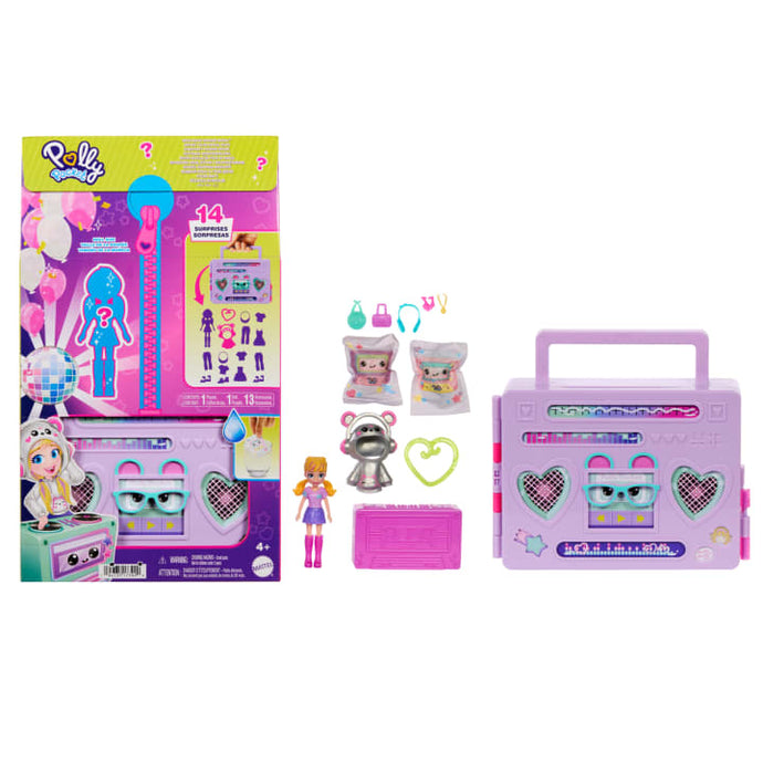 Polly Pocket Disco Dance Fashion Reveal Doll & Playset