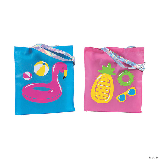 Large Pool Party Nonwoven Tote Bags