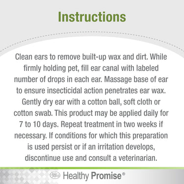 Four Paws Healthy Promise Aloe Ear Mite Treatment For Dogs