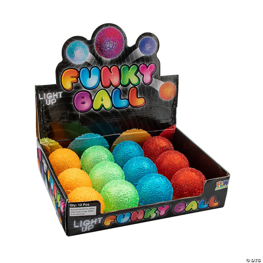 Light-Up Funky Bouncing Balls - (70mm)