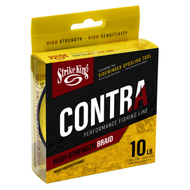 Strike King Contra Braid 300yd/10lb Hi-Vis Yellow