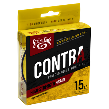 Strike King Contra Braid 300yd 15# Test (Hi-Vis Yellow)