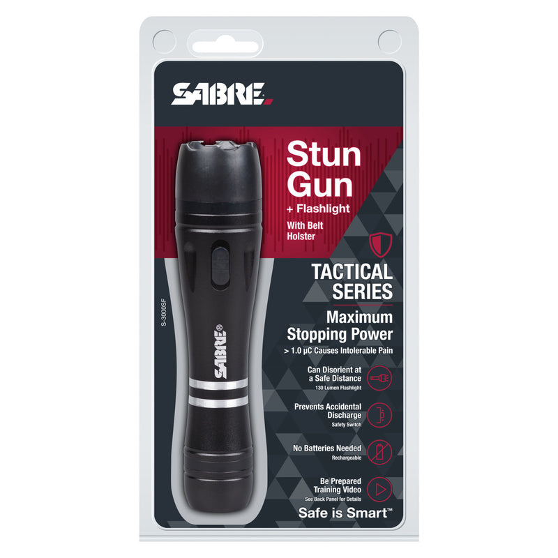 Load image into Gallery viewer, SABRE 2 In 1 Tactical Series Stun Gun w/ LED Flashlight
