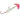Mack's LureCha Cha® Sockeye Squidder (Hot Pink Silver Tiger/Nuclear Glow) Size 1/0