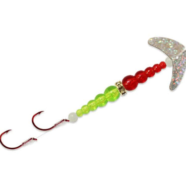 Double Whammy® Kokanee Pro Size 4 Silver Sparkle/Ruby/Chartreuse