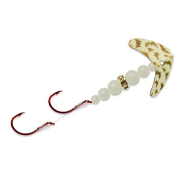 Double Whammy® Mini Kokanee Pro Size 4 Glow Gold Tiger/White