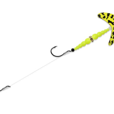 Mack's Lure Double Whammy® Walleye (Chartreuse Black Tiger/Yellow Chartreuse) Size 4