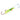 Pee Wee™ Wiggle Hoochie™ Size 2 Chartreuse/Green Splatter Glow/Clear