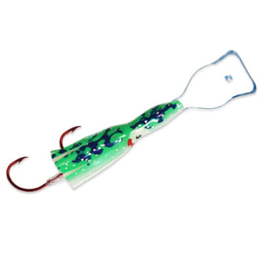Pee Wee™ Wiggle Hoochie™ Size 2 Green Spatter Glow/Clear