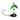 Smile Blade® SD Drift Jig Size 3/8oz Black/Green Sparkle