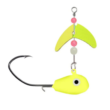 Mack's Lure 3/8oz Smile Blade® SD Drift Jig (Chartreuse/UV Lemon Lime)
