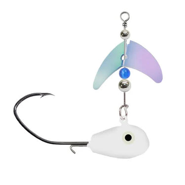 Smile Blade® SD Drift Jig Size 3/8oz Glow White/UV Glo Burst