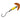 Smile Blade® SpinDrift® Walleye Size 1 Orange Black Tiger/Chartreuse Orange Scale