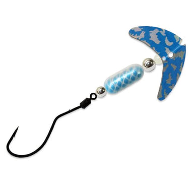 Smile Blade® SpinDrift® Walleye Size 1 Blue Silver Tiger/Pearl Blue Scale