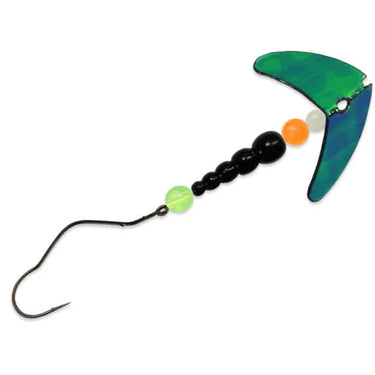 Smile Blade® Super Slow Death Size 1 Motor Oil Mirror/Black/Fire Orange/Chartreuse