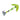 Wedding Ring® Pro Glo® Size 6 Chartreuse Sparkle/Black/Chartreuse