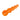 Wedding Ring® Tapered Beads Size 1 Florescent Fire Orange