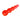 Wedding Ring® Tapered Beads Size 1 Florescent Red/Orange