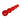Mack's Lure Wedding Ring® Tapered Beads (Ruby) Size 1