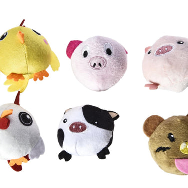 Max & Marlow Cat Farm Animals Assorted 6-Pack