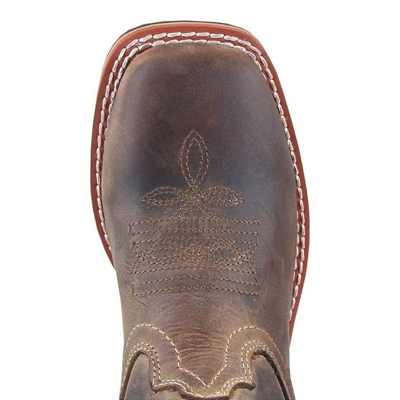 Load image into Gallery viewer, SMOKY MOUNTAIN BOOTS BOYS RANCHER BROWN OIL DISTRESS LEATHER SIZE 10.5
